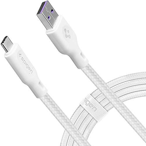 Spigen DuraSync Fast Charge USB naar USB-C Kabel 1.5m Wit afbeelding 1