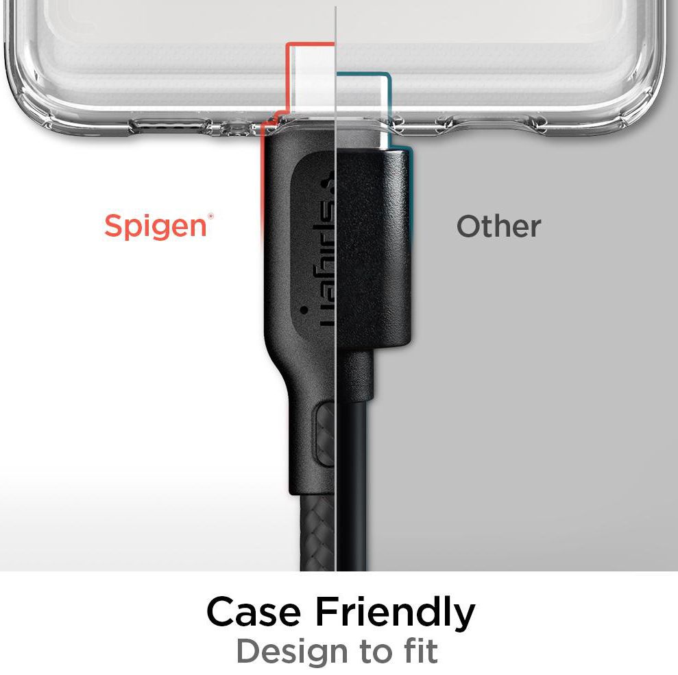 Spigen DuraSync Fast Charge USB-C naar USB-C 2.0 Kabel 1.5m Zwart afbeelding 7