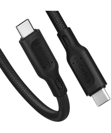 Spigen DuraSync Fast Charge USB-C naar USB-C Kabel 1m Zwart Kabels