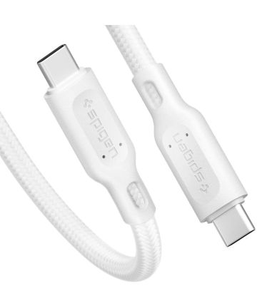 Spigen DuraSync Fast Charge USB-C naar USB-C Kabel 1m Wit Kabels