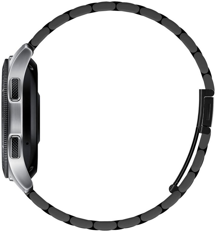 Spigen Modern Fit - Universeel Smartwatch 22MM Bandje - RVS - Zwart afbeelding 3