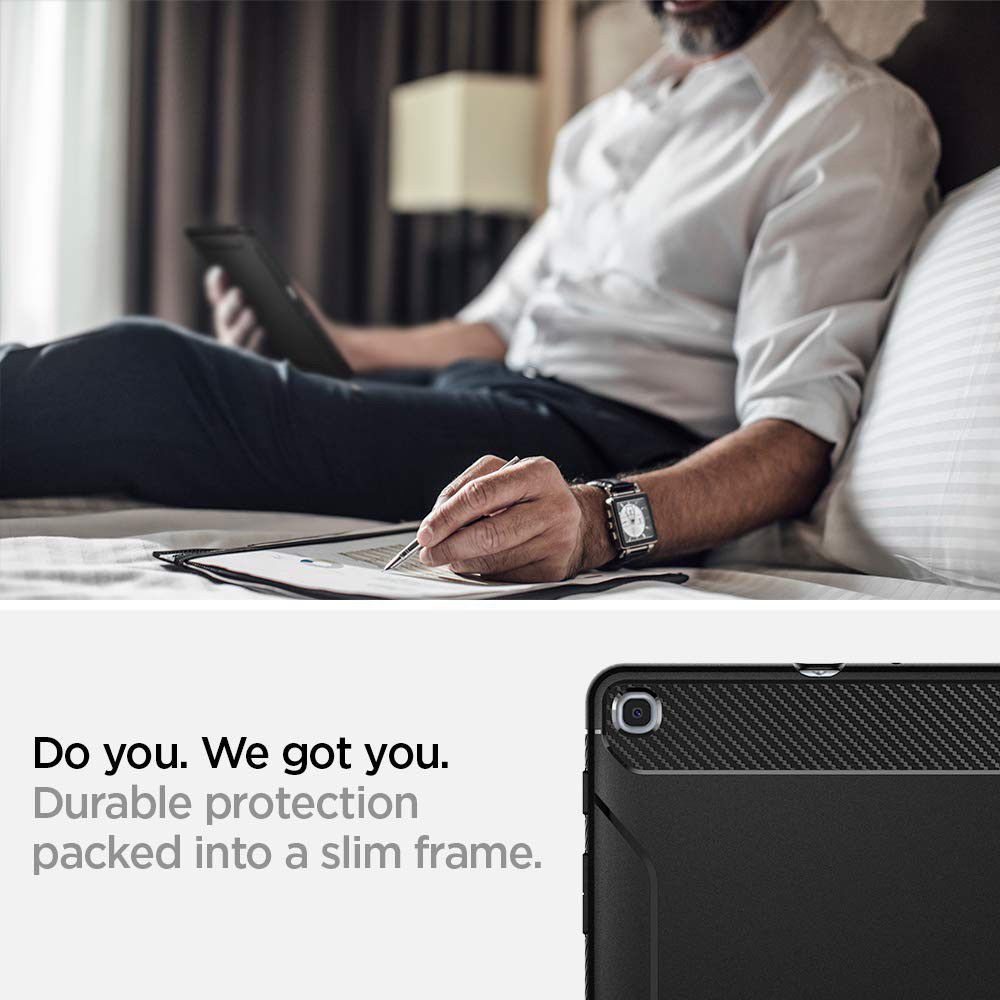 Spigen Rugged Armor Samsung Galaxy Tab A 10.1 (2019) Hoes Zwart afbeelding 2