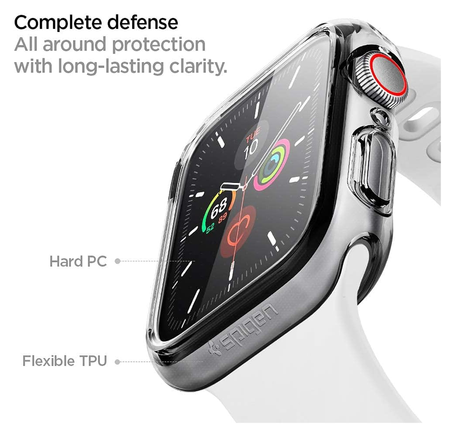 Spigen Ultra Hybrid - Apple Watch 40MM Case Full Screen Protection - Transparant afbeelding 2