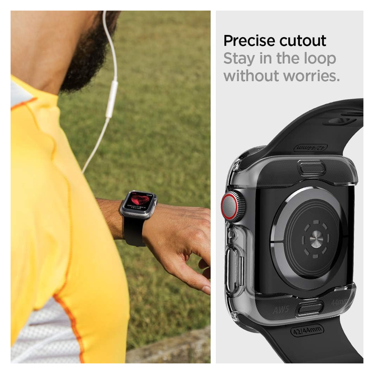Spigen Ultra Hybrid - Apple Watch 40MM Case Full Screen Protection - Transparant afbeelding 4