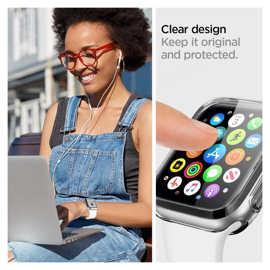 Spigen Ultra Hybrid - Apple Watch 40MM Case Full Screen Protection - Transparant afbeelding 3