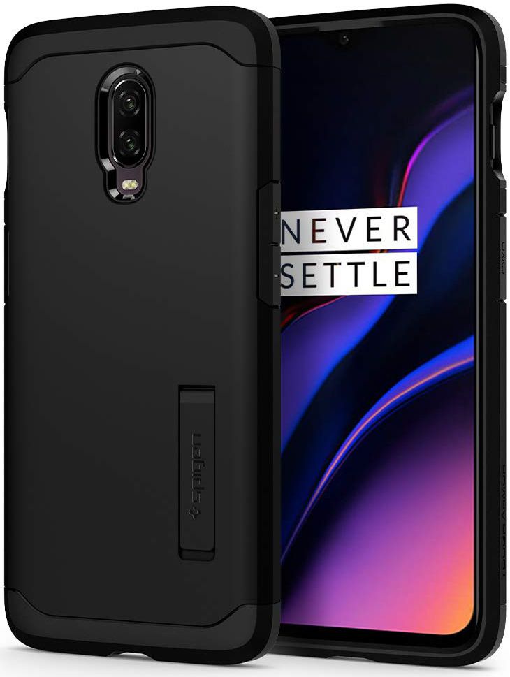 Spigen Tough Armor OnePlus 6T Hoesje Zwart afbeelding 1