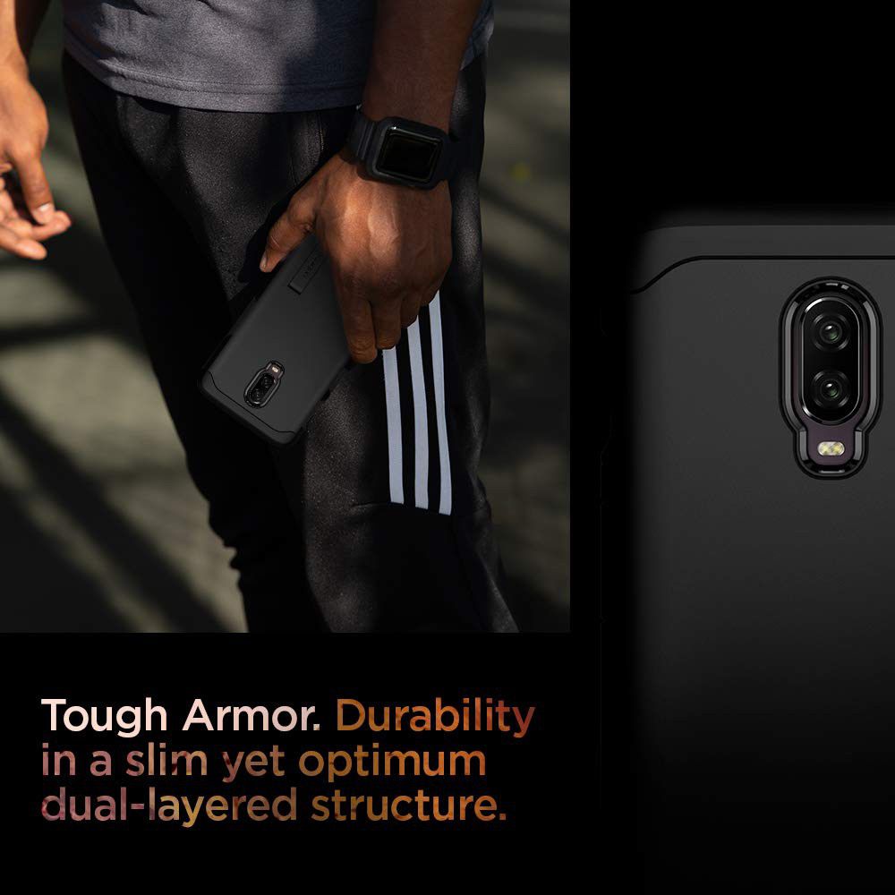 Spigen Tough Armor OnePlus 6T Hoesje Zwart afbeelding 3