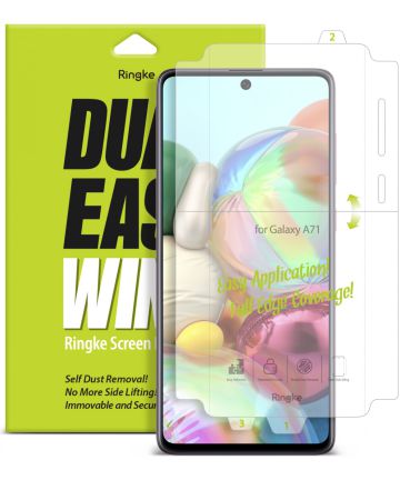 Ringke Dual Easy Wing Samsung Galaxy A71 Screenprotector (Duo Pack) Screen Protectors