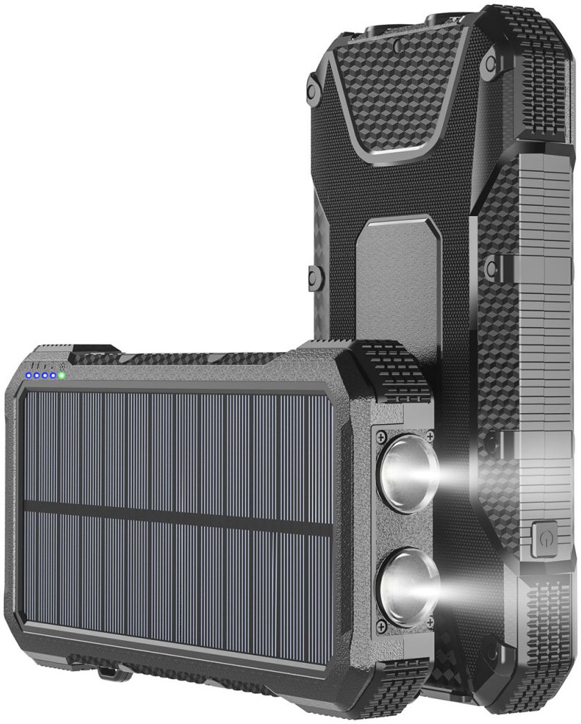 4smarts TitanPack Solar Powerbank 20.000 mAh met Stofdichte Poorten afbeelding 1