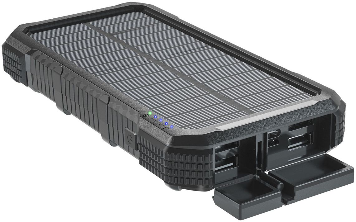 4smarts TitanPack Solar Powerbank 20.000 mAh met Stofdichte Poorten afbeelding 2