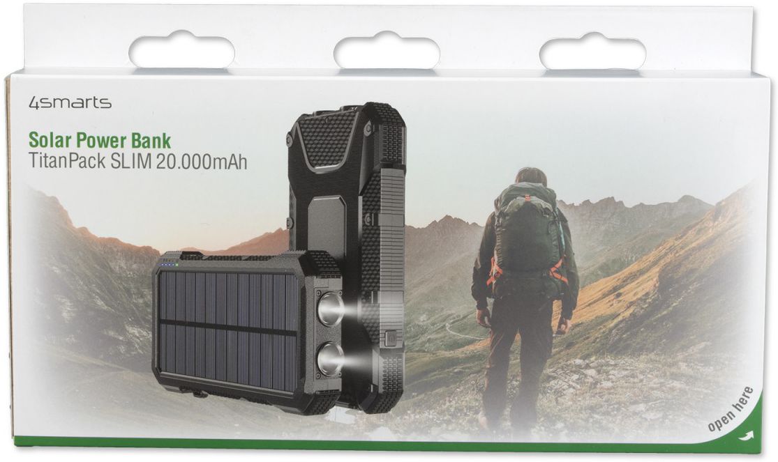 4smarts TitanPack Solar Powerbank 20.000 mAh met Stofdichte Poorten afbeelding 11