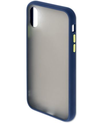 4smarts MALIBU Transparante Apple iPhone X(S) Back Cover Blauw Hoesjes