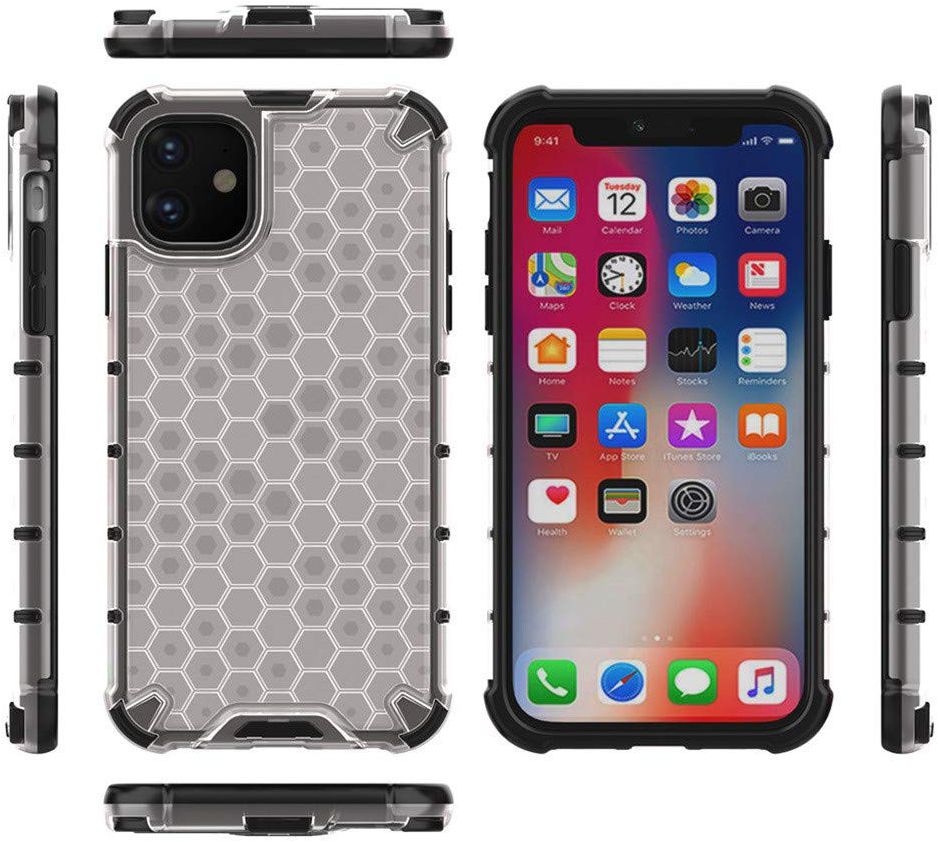 4smarts HEXAGON Hard Cover Apple iPhone 11 Hoesje Transparant afbeelding 3
