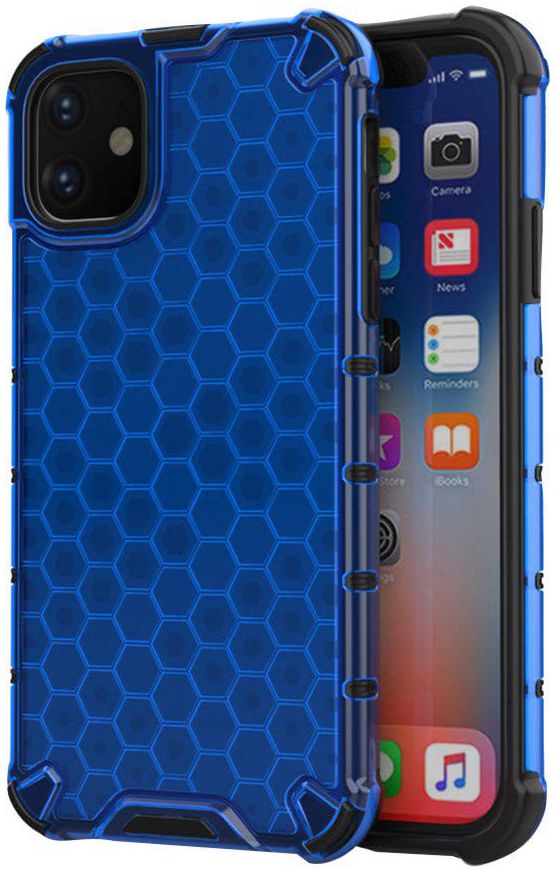 4smarts HEXAGON Hard Cover Apple iPhone 11 Hoesje Blauw afbeelding 1