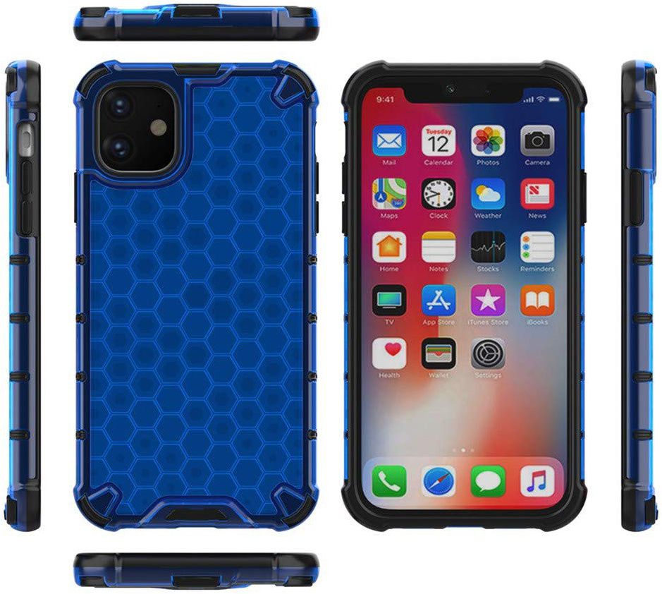 4smarts HEXAGON Hard Cover Apple iPhone 11 Hoesje Blauw afbeelding 3