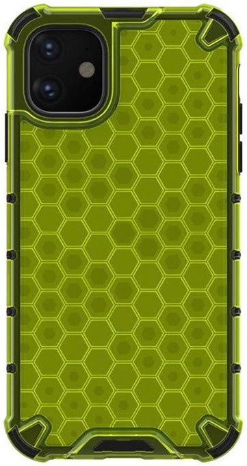 4smarts HEXAGON Hard Cover Apple iPhone 11 Hoesje Geel/Groen afbeelding 2