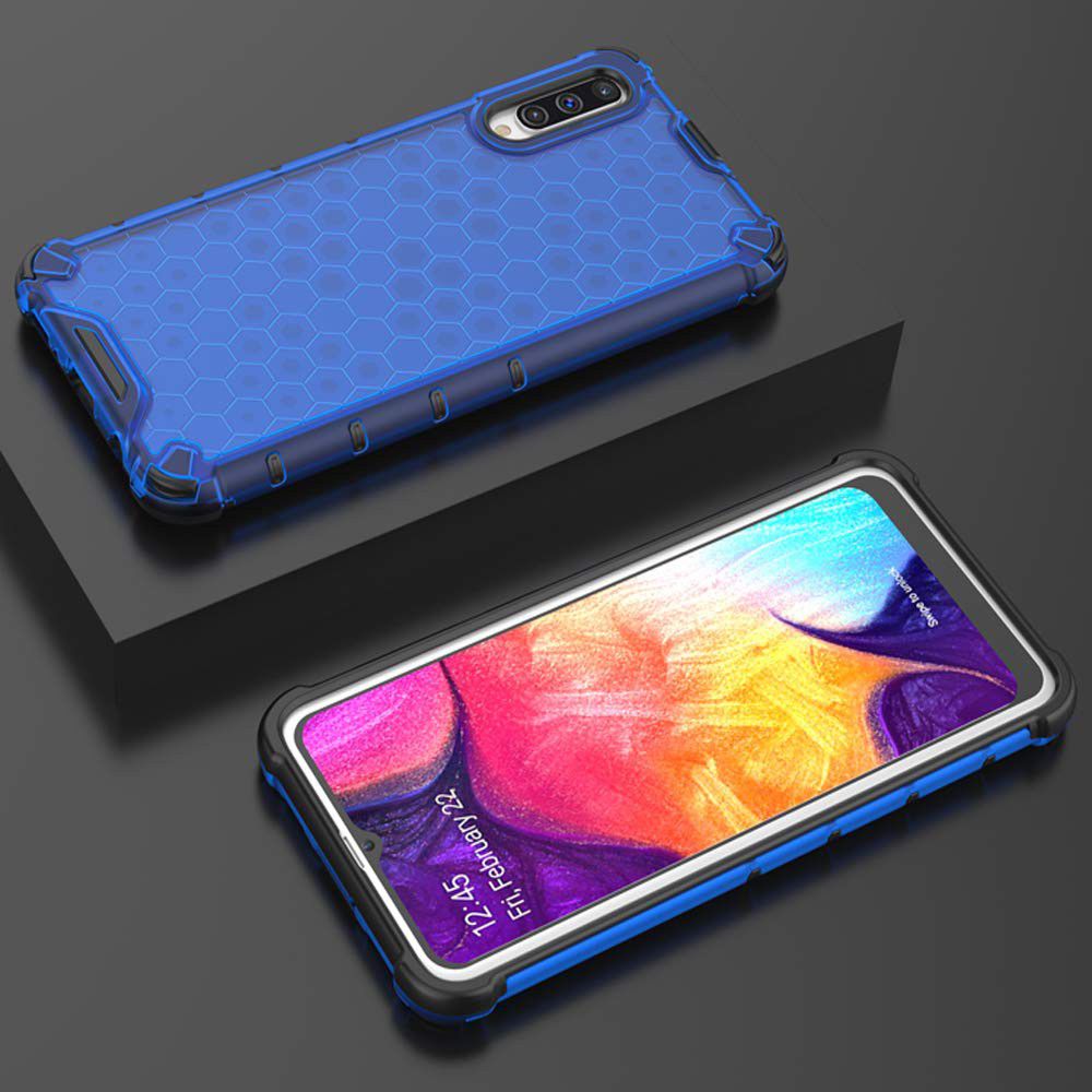 4smarts HEXAGON Hard Cover Samsung Galaxy A50 Hoesje Blauw afbeelding 5