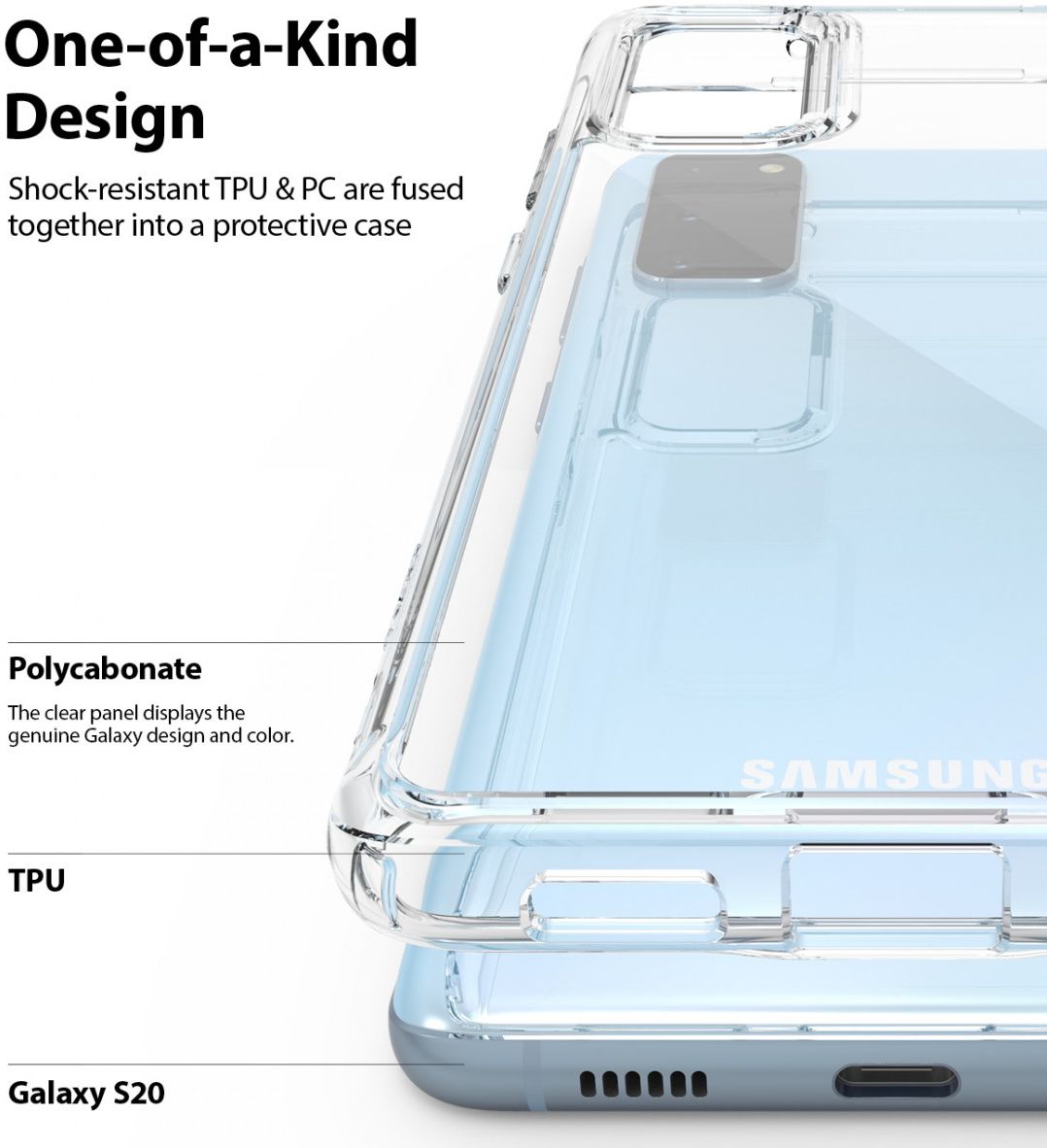 Ringke Fusion Samsung Galaxy S20 Hoesje Transparant afbeelding 6