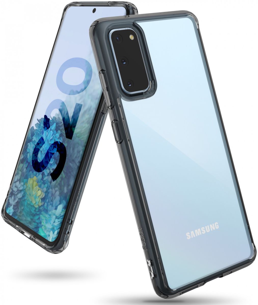 Ringke Fusion Samsung Galaxy S20 Hoesje Transparant/Zwart afbeelding 1
