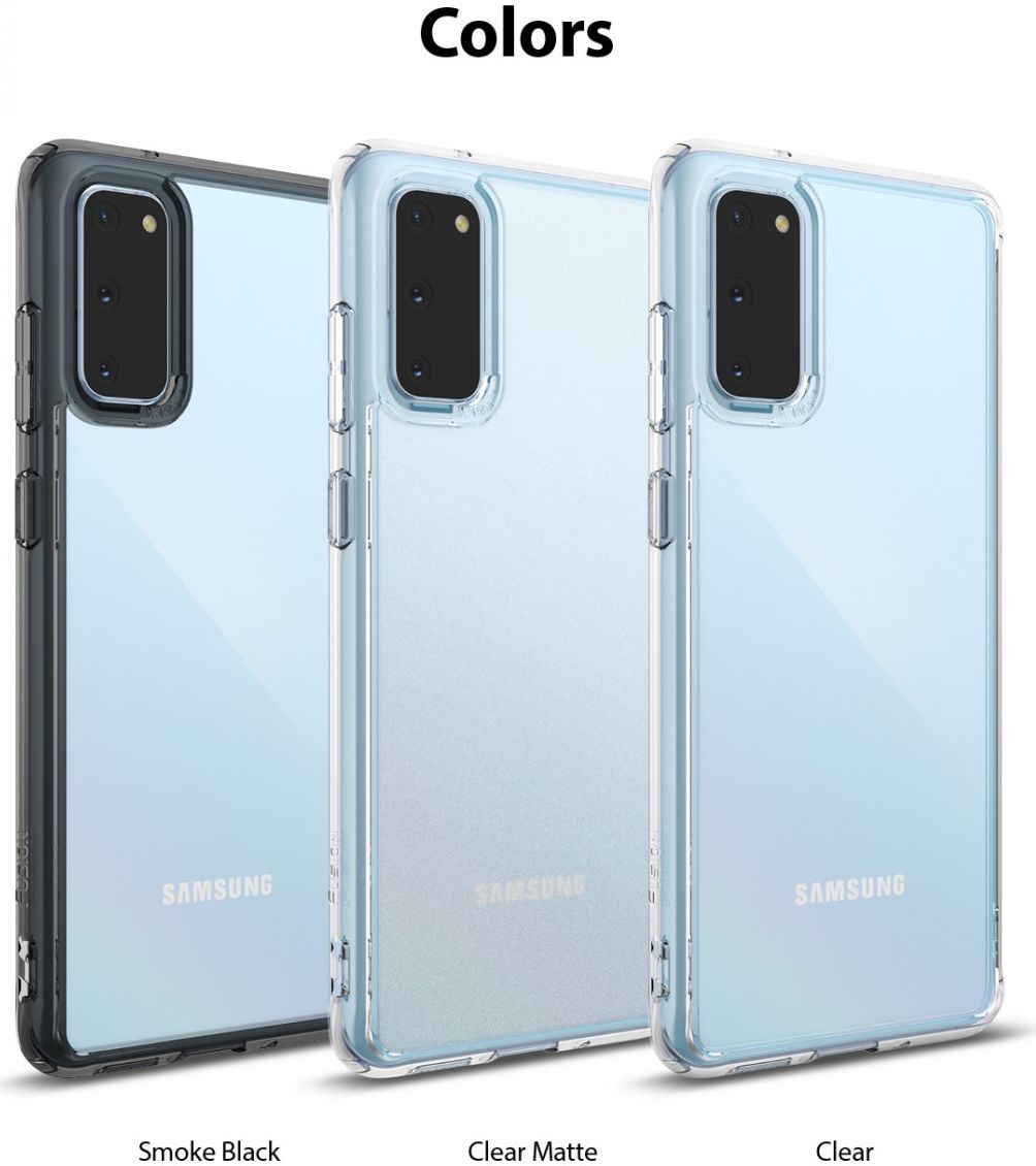 Ringke Fusion Samsung Galaxy S20 Hoesje Transparant/Zwart afbeelding 12