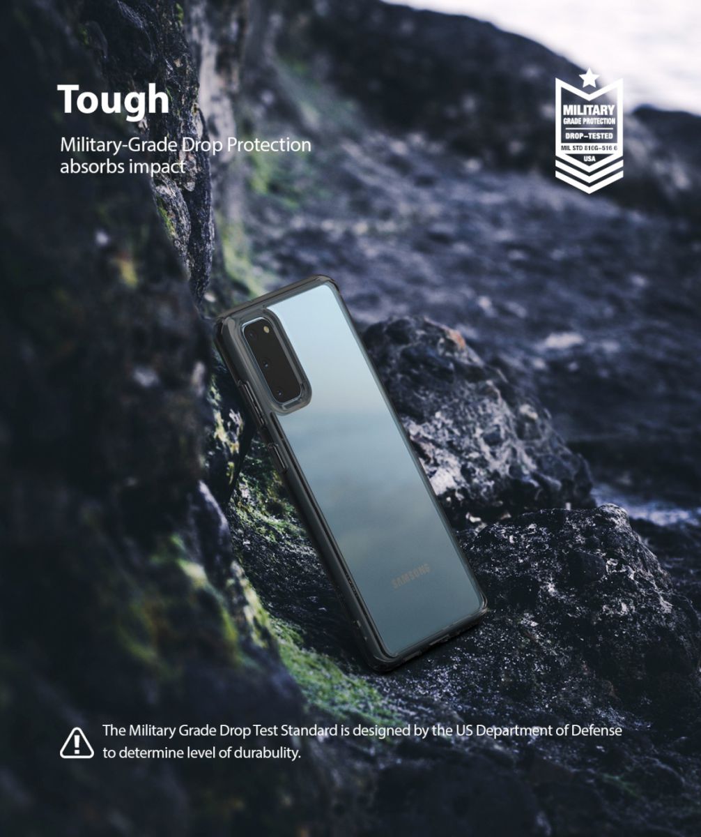 Ringke Fusion Samsung Galaxy S20 Hoesje Transparant/Zwart afbeelding 14