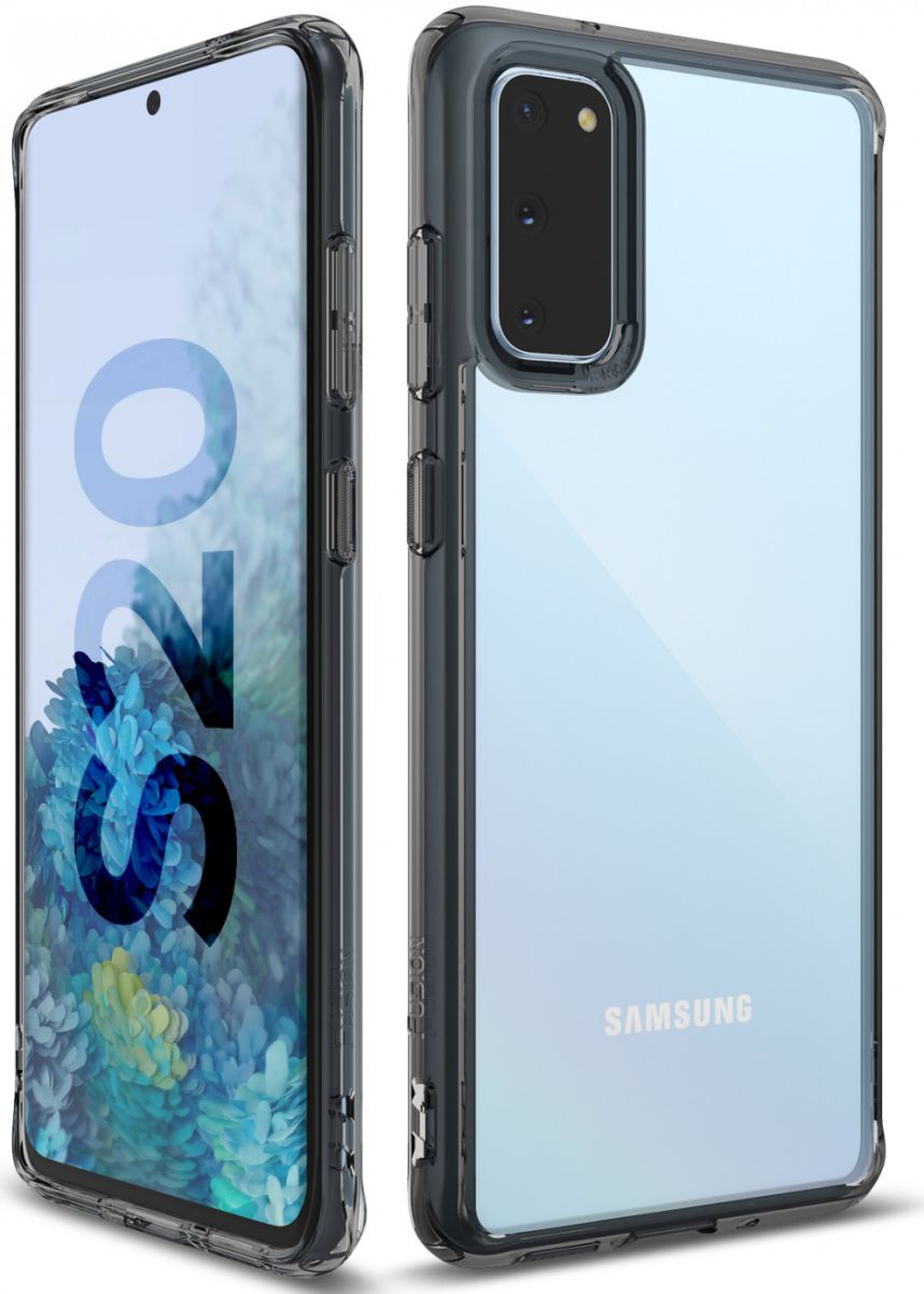 Ringke Fusion Samsung Galaxy S20 Hoesje Transparant/Zwart afbeelding 4