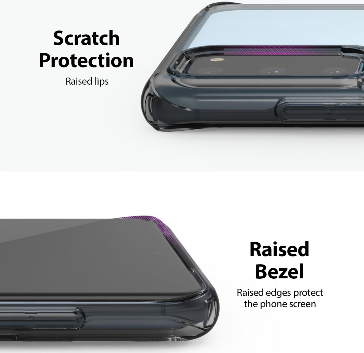 Ringke Fusion Samsung Galaxy S20 Hoesje Transparant/Zwart afbeelding 7