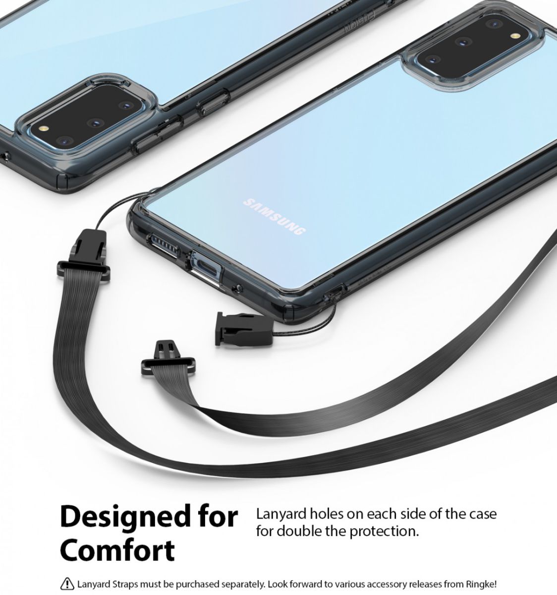 Ringke Fusion Samsung Galaxy S20 Hoesje Transparant/Zwart afbeelding 9