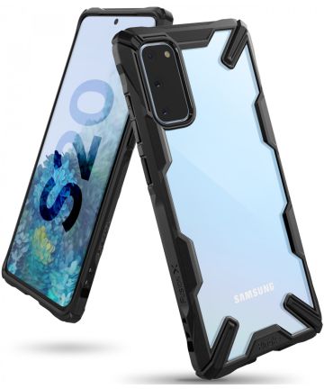 Ringke Fusion X Samsung Galaxy S20 Hoesje Transparant/Zwart Hoesjes