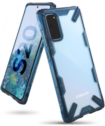 Ringke Fusion X Samsung Galaxy S20 Hoesje Transparant/Blauw Hoesjes