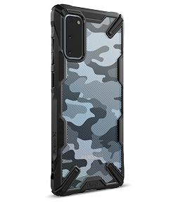 Ringke Fusion X Samsung Galaxy S20 Hoesje Camo Design Zwart afbeelding 5