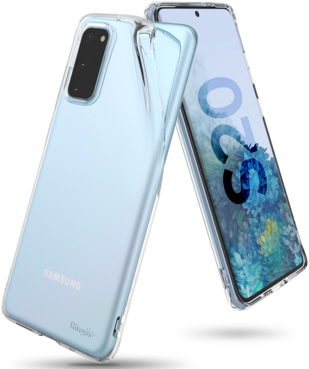 Samsung Galaxy S20 Hoesje Ringke Air Flexibele Back Cover Transparant afbeelding 1