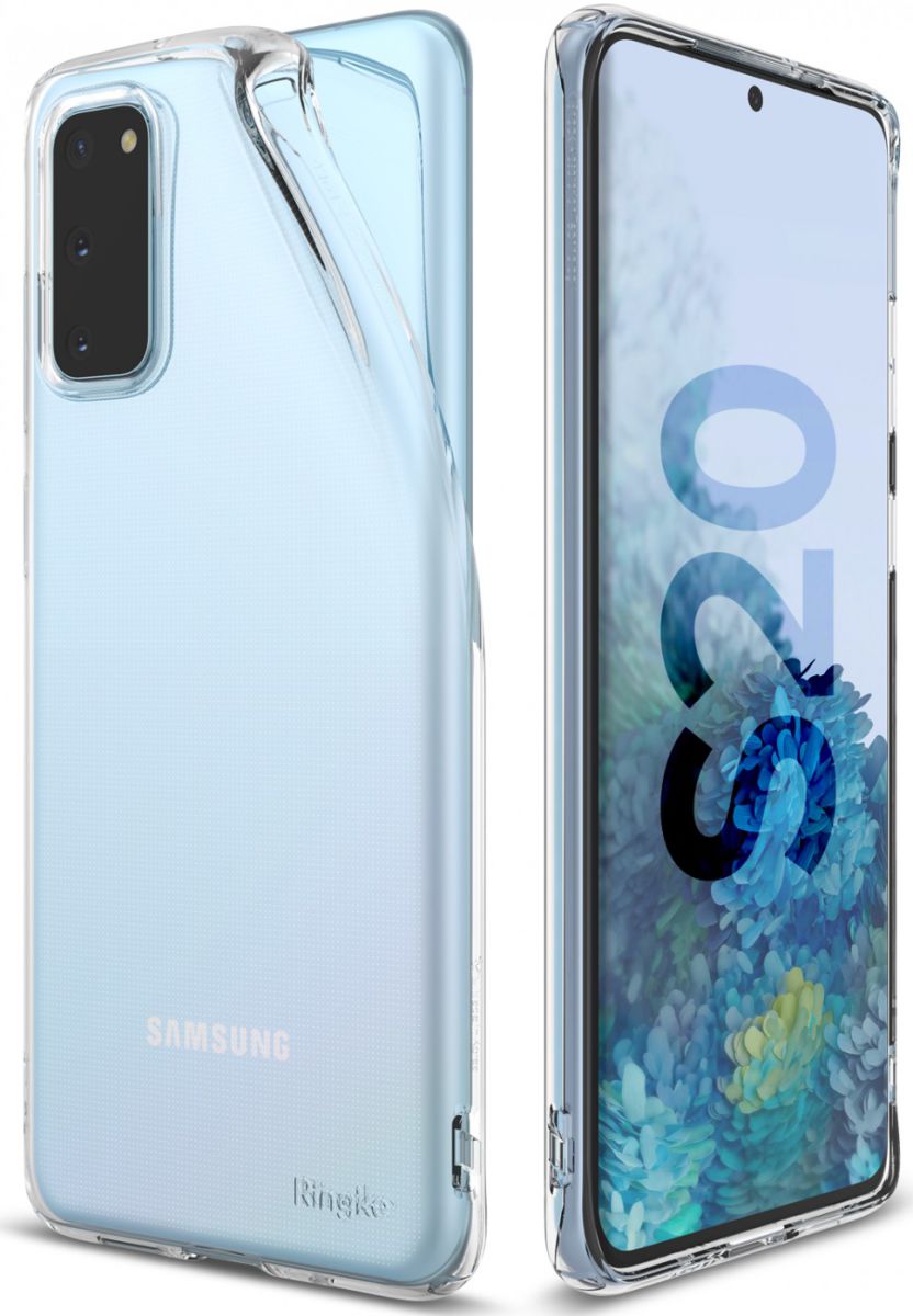 Samsung Galaxy S20 Hoesje Ringke Air Flexibele Back Cover Transparant afbeelding 4