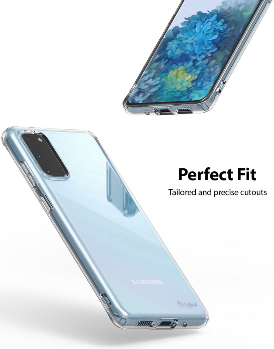 Samsung Galaxy S20 Hoesje Ringke Air Flexibele Back Cover Transparant afbeelding 9