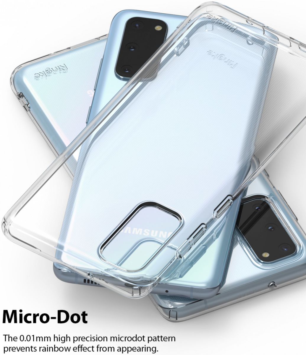 Samsung Galaxy S20 Hoesje Ringke Air Flexibele Back Cover Transparant afbeelding 10