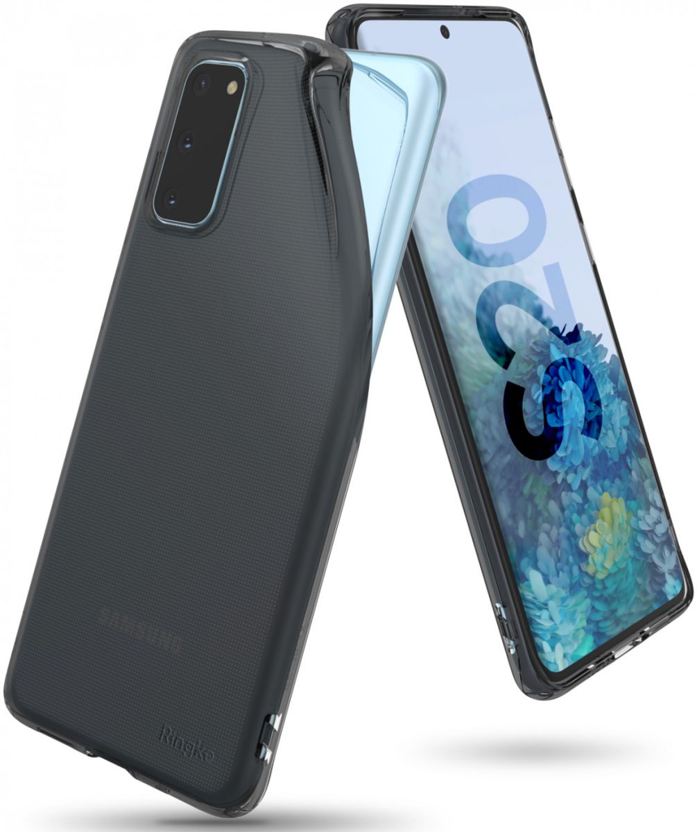 Samsung Galaxy S20 Hoesje Ringke Air Flexibele Back Cover Zwart afbeelding 1
