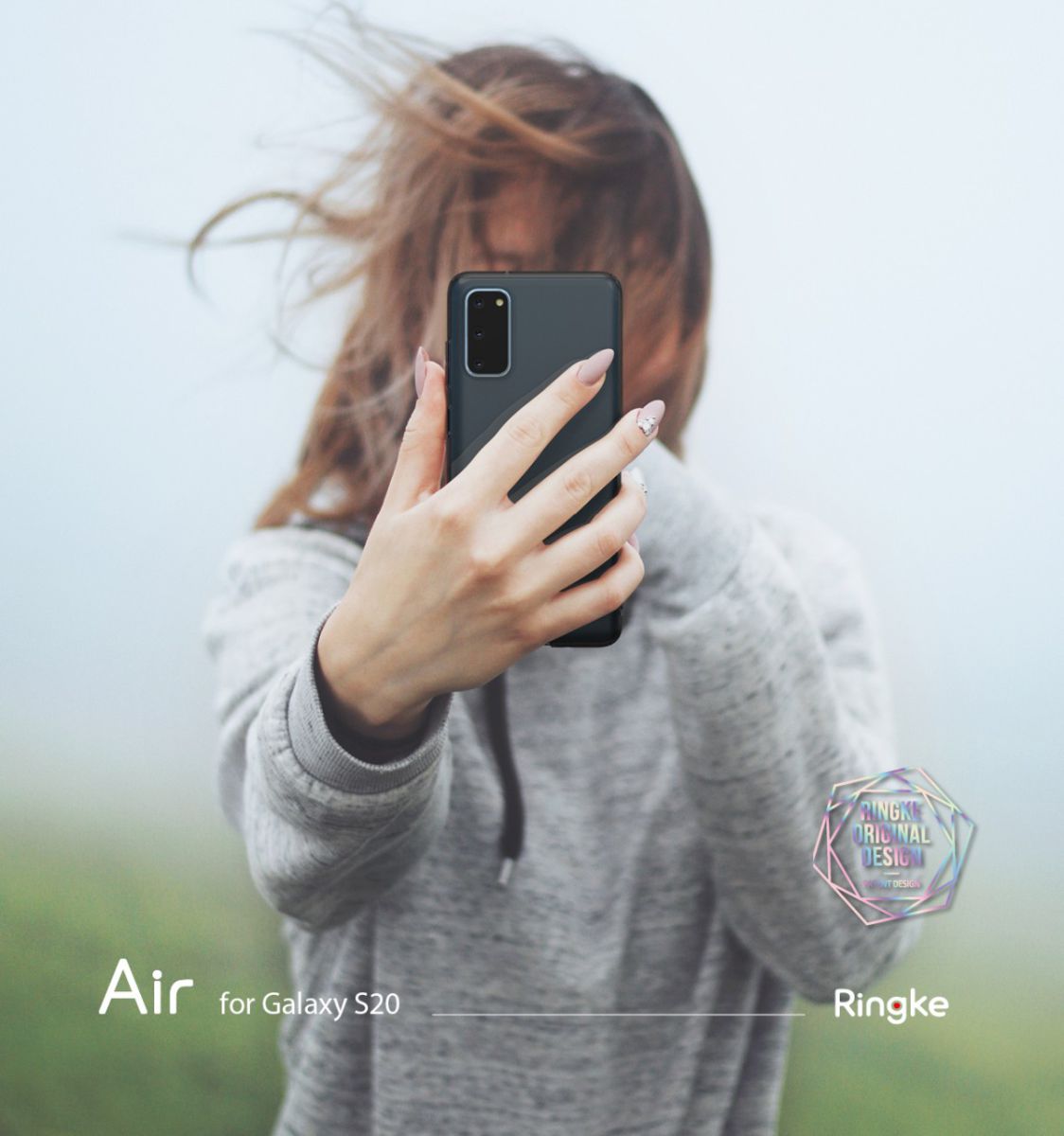 Samsung Galaxy S20 Hoesje Ringke Air Flexibele Back Cover Zwart afbeelding 15