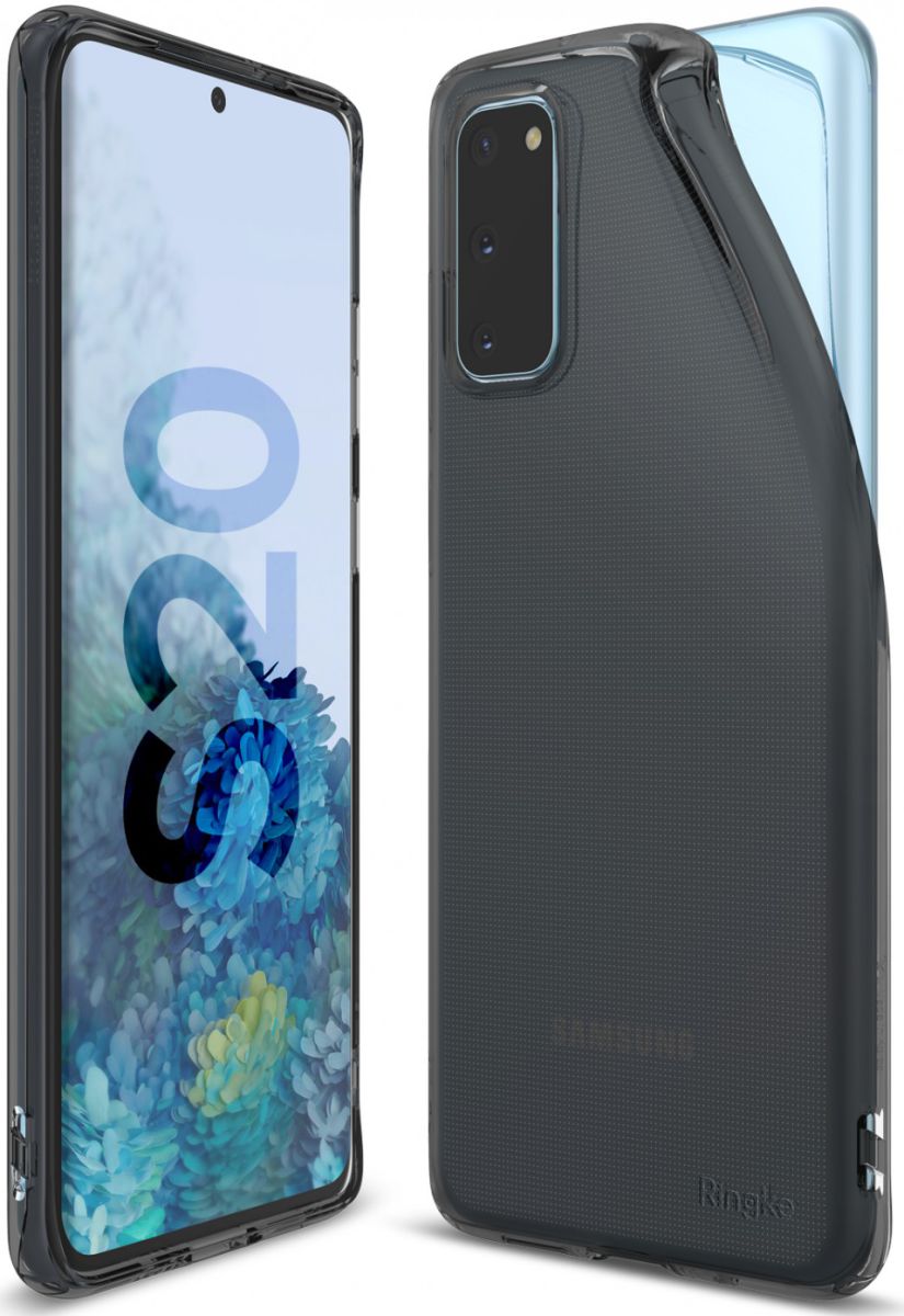 Samsung Galaxy S20 Hoesje Ringke Air Flexibele Back Cover Zwart afbeelding 2