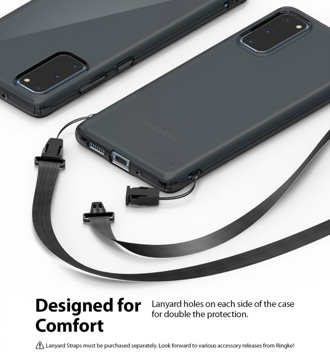 Samsung Galaxy S20 Hoesje Ringke Air Flexibele Back Cover Zwart afbeelding 7
