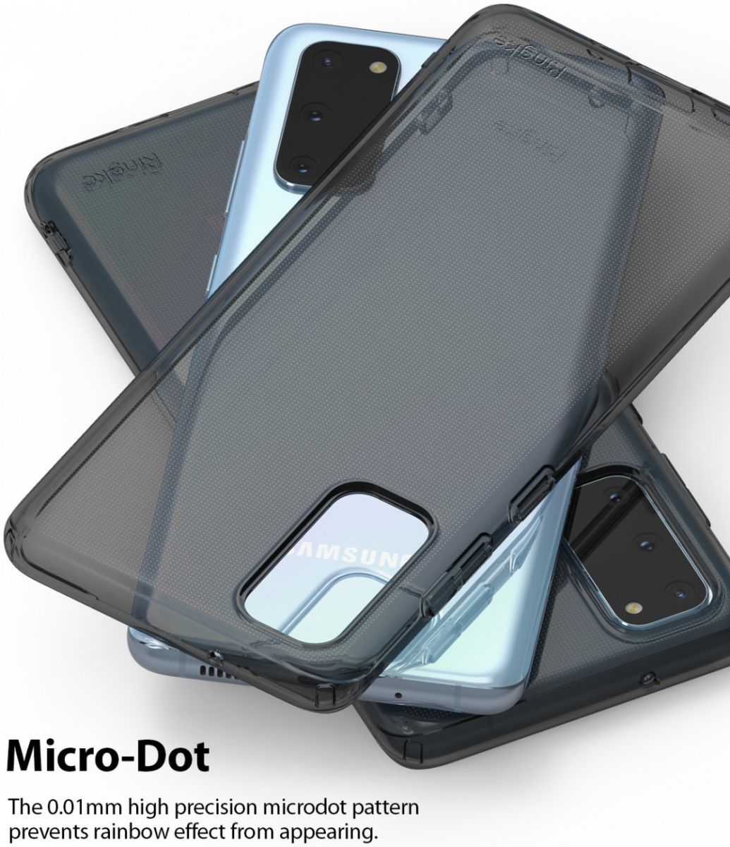 Samsung Galaxy S20 Hoesje Ringke Air Flexibele Back Cover Zwart afbeelding 10