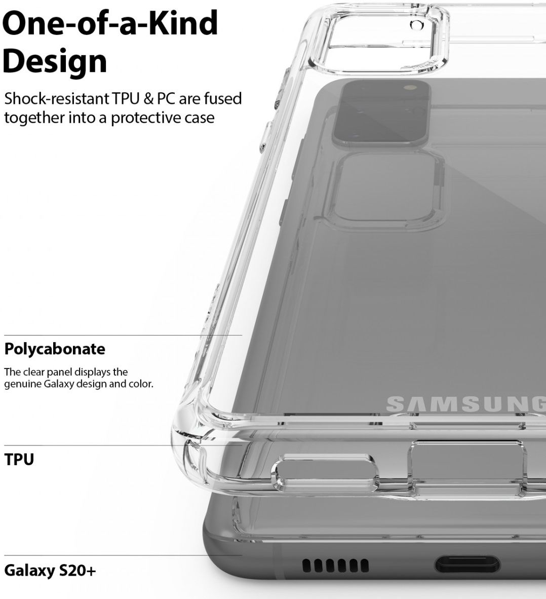 Ringke Fusion Samsung Galaxy S20 Plus Hoesje Transparant afbeelding 7