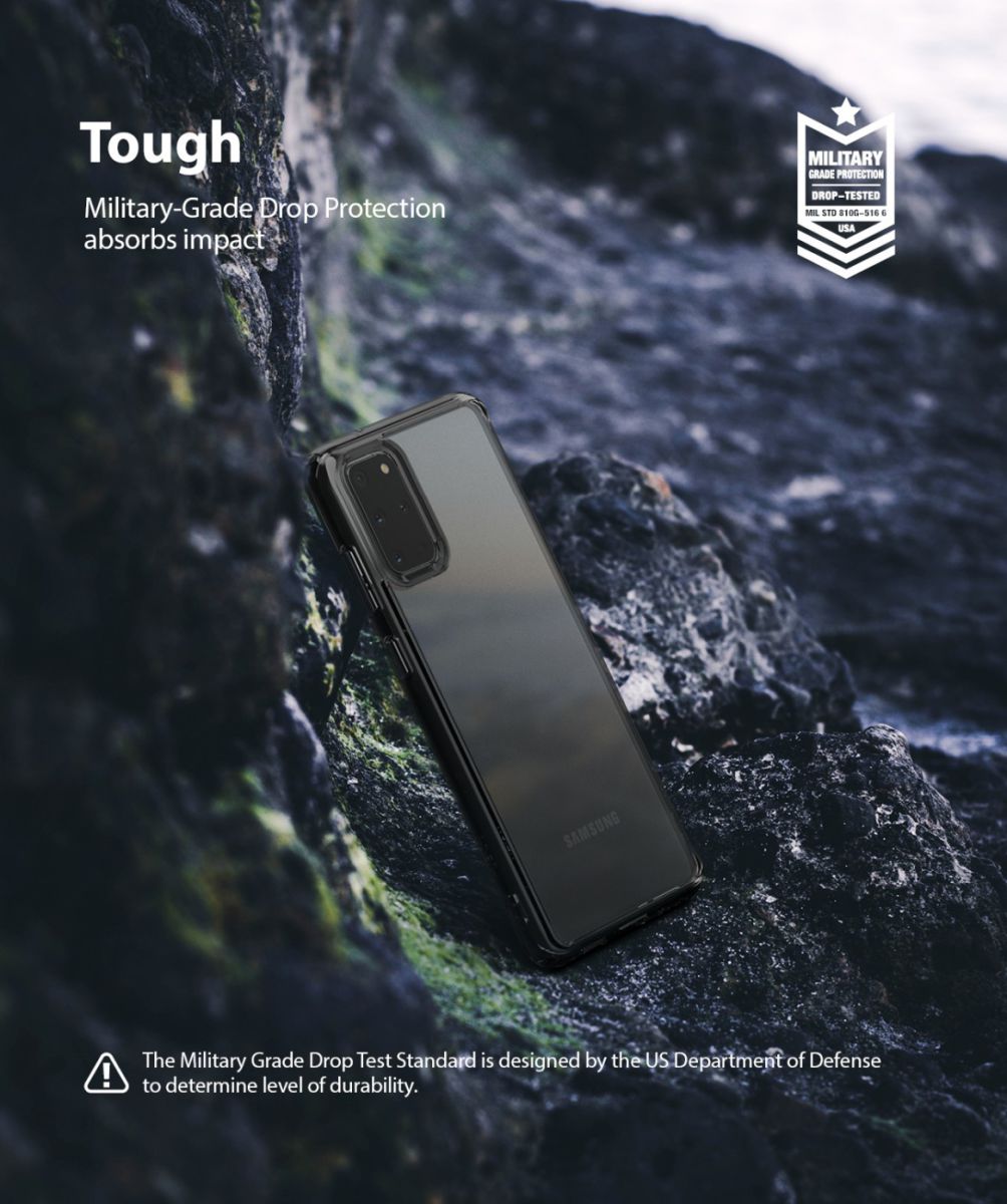 Ringke Fusion Samsung Galaxy S20 Plus Hoesje Transparant/Zwart afbeelding 2