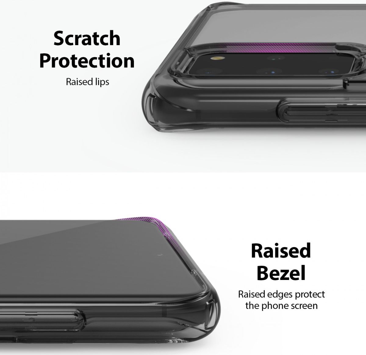 Ringke Fusion Samsung Galaxy S20 Plus Hoesje Transparant/Zwart afbeelding 8