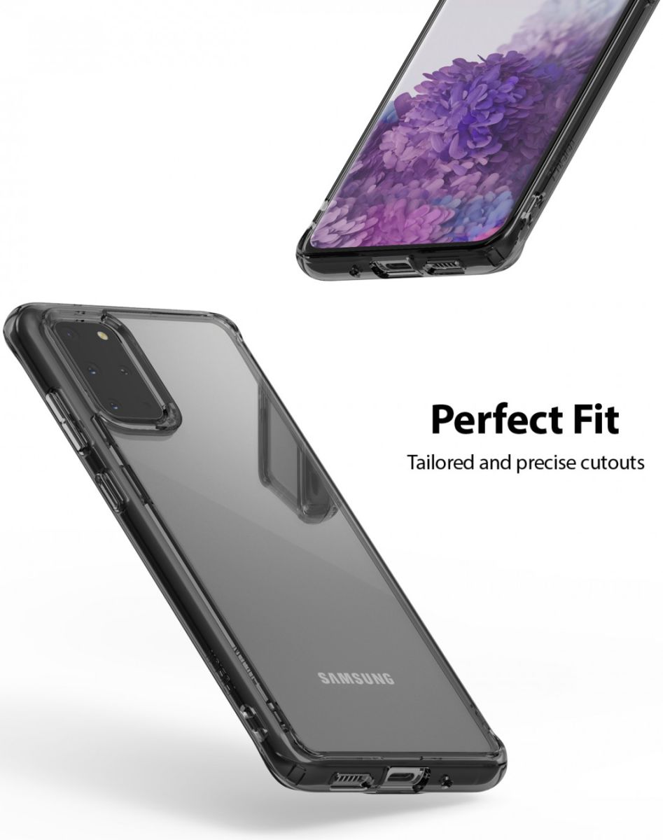Ringke Fusion Samsung Galaxy S20 Plus Hoesje Transparant/Zwart afbeelding 9