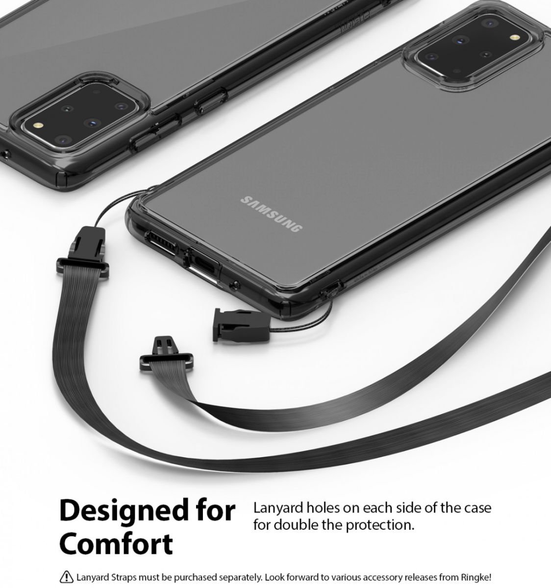 Ringke Fusion Samsung Galaxy S20 Plus Hoesje Transparant/Zwart afbeelding 10