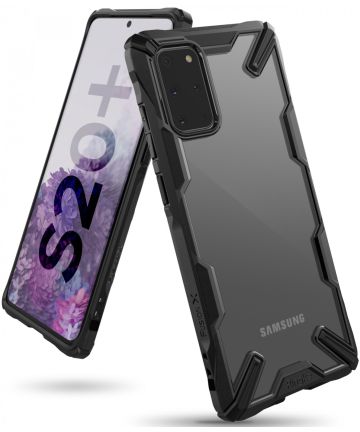 Ringke Fusion X Samsung Galaxy S20 Plus Hoesje Transparant/Zwart Hoesjes