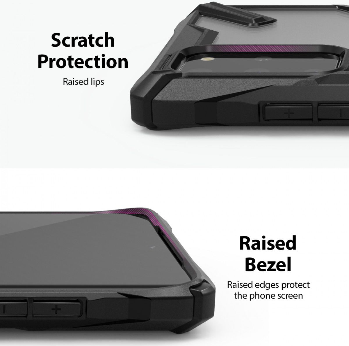 Ringke Fusion X Samsung Galaxy S20 Plus Hoesje Transparant/Zwart afbeelding 8
