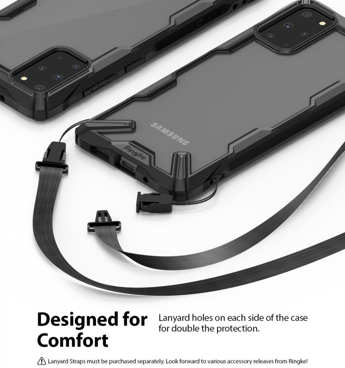 Ringke Fusion X Samsung Galaxy S20 Plus Hoesje Transparant/Zwart afbeelding 10