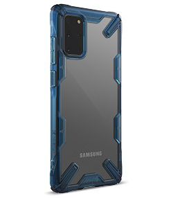 Ringke Fusion X Samsung Galaxy S20 Plus Hoesje Transparant/Blauw afbeelding 4