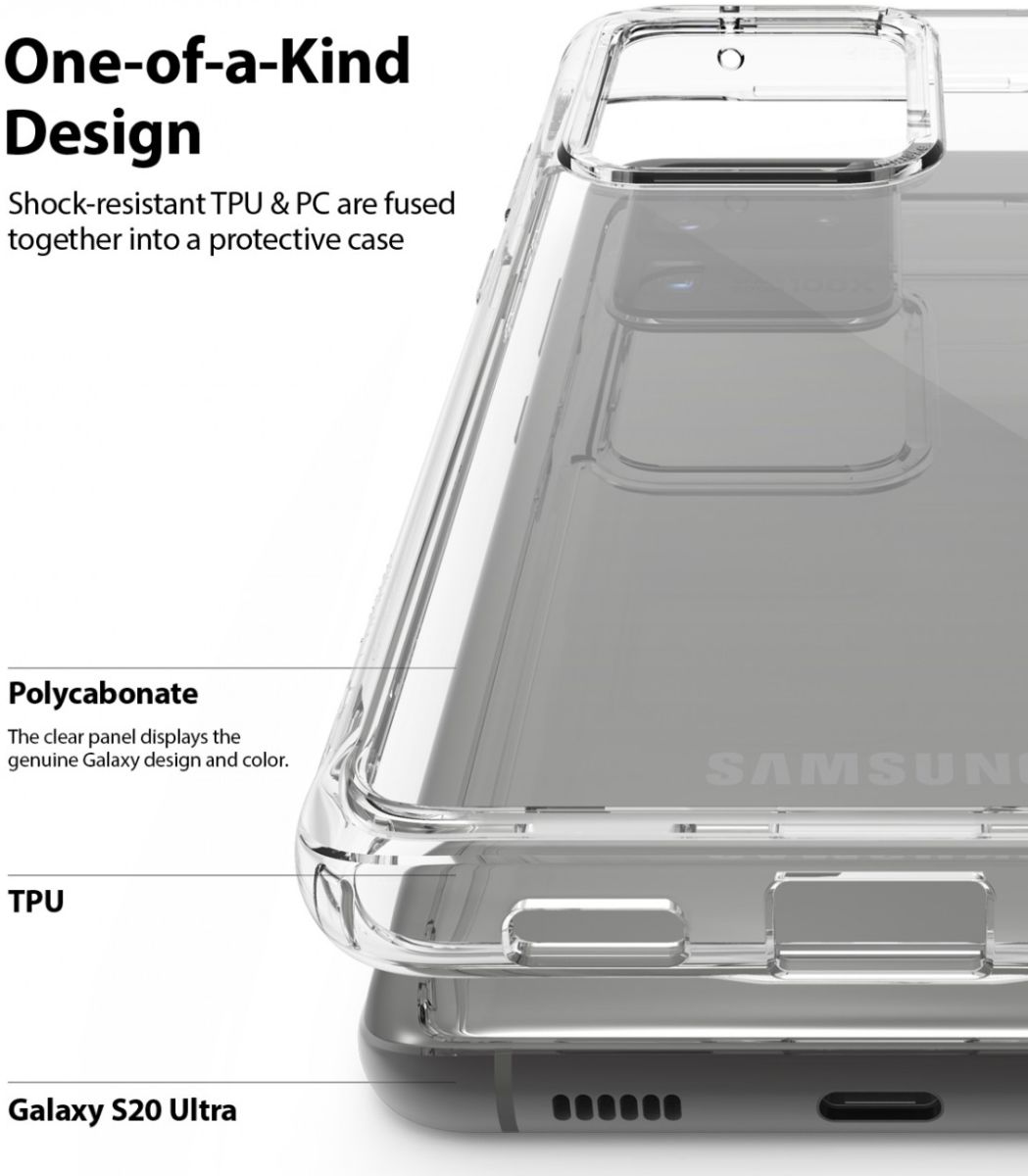 Ringke Fusion Samsung Galaxy S20 Ultra Hoesje Transparant afbeelding 7